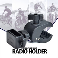 B43C Motorcycle Scooter Handlebar Radio Holder,Bike Walkie Talkie Mount Clamp for Motorola Talkabout Midland BaoFeng Radio