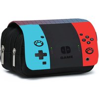 Games Console Double Layered Flip Pen Case For Boy/Girls Best Gifts 2D Cartoon Teenagers Pen Bag School Supplies For Children