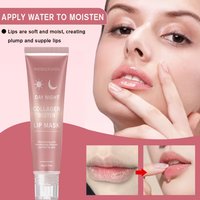 Collagen Biotin Lip Mask with Peptide & Aloe Vera Peel-Off Nourishing Firming Hydrating Day & Night Lip Care Treatment 20g