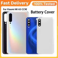 For Xiaomi MI A3 CC9E Battery Cover Back Glass Housing Back Case Backshell For Xiaomi MI CC9 MI 9 Lite Back Battery Cover