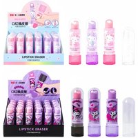 1/3/5Pc Sanrio Family Lipstick-Shaped Eraser - Creative Cartoon Kids Eraser (Hello Kitty/My Melody/Kuromi) Dustless