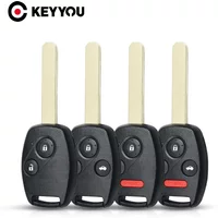 KEYYOU For Honda Accord Civic Insight Ridgeline 2003 2008 2009 Car 2/3/4 Buttons Key Case Shell Remote Fob Replacement Cover