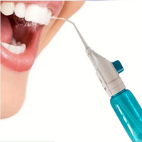 Portable Manual Water Flosser, Oral Irrigator for Teeth Cleaning, Gum Care, Deep Clean Dental Hygiene Travel Essential