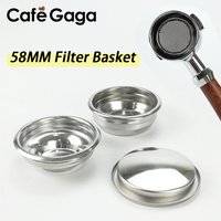 58MM Filter Basket Stainless Steel For ROCKET Expobar E61 Coffee Bottomless Portafilter Cleaning Blind Bowl Espresso Accessorie