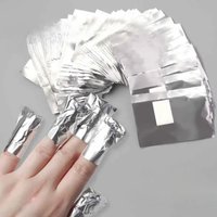 50/100pcs Aluminium Nail Foil Polish Remover with Acetone UV Gel Cleaner Wrap Paper Manicure Removal Nails Accessories and Tools