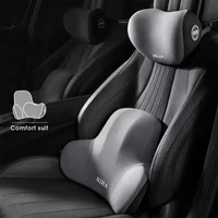Car Lumbar Support Pillow Auto Neck Pillow Waist Support Removable Washable Backrest Universal Vehicle Cushion