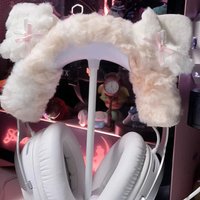 Hand Crocheted Headphone Crossbeam Protective Cover for HyperX Cloud 2/HyperX Cloud 3/v9pro White Ear Custom Headphone Cover