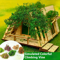3g Artificial Green Plants Miniature Simulation Mini Vine And Flower Model Kit For Model Houses Landscaping DIY Crafts