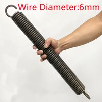 Wire Diameter 6mm Spring Steel Heavy Extension Spring With Hook