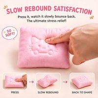 Jumbo Simulated Cat Squishy Squeeze Fidget Sensory Slow Rising Cushion Anti Stress Anxiety Relief Room Decor Novelty Gift