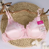 New upgraded double-sided silk bra without steel ring thin non gathering lace breathable mulberry silk underwear bra