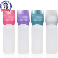 120ml 4.06oz Squeeze Applicator Bottle Oil Plastic Hair Dye Bottle Bottle Hair Coloring Dyeing Bottle Hairdressing Styling Tools