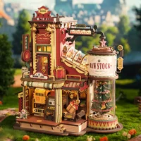 ROKR Dream Gift Factory 3D Holzpuzzles Holz-Musikbox Weihnachten Holzmodell-Bausätze Beste Geschenke für Kinder und Erwachsene