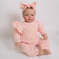 24inch Soft Body Awake Pickle Reborn Baby Toddler Doll Lifelike 3D Painting with Visible Veins High Quality Doll