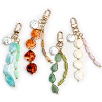 Crystal Keychain-Cute Keychain Bag Charm Boho Beaded Key Chain Inspirational Bag Purse Charms Accessories Women Birthday Gift