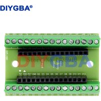 NANO V3.0 3.0 Controller Terminal Adapter Expansion Board NANO IO Shield Simple Extension Plate For Arduino AVR ATMEGA328P Green