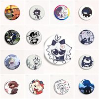 58mm Game Anime FPE Cosplay COSTUME Badge Pin SPTE Tinplate Brooch Prop Xmas Gilf