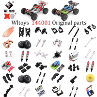 WLtoys144001 Swing Arm Steering Cup Pull Rod Shock Absorber Housing Transmission Shaft Motor ESC Tire Shock Absorber Part