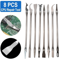 8 In 1 CPU IC Phone Repair Tools Glue Remover IC Chip Repair Thin Blades Piratical Repair Hand Tool For Mobile Phone Computer