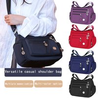 Fashionable Multi-Pocket Large Capacity Bag, Can Be Worn on One Shoulder or Diagonally, Casual and Versatile