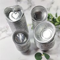 50pcs Foil Cupcake Liners Muffin Baking Cups Disposable Non-stick Foil Muffin Liners Cupcake Wrappers Party