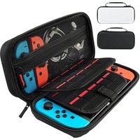 Storage Bag For Nintendo Switch Console Carrying Case For Switch OLED with 20 Games Cartridges Protective Hard Shell Storage Bag