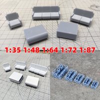 Scale model kit sofa couch settee settee coffee table tea table sand table diorama models suits for house 1/35/48/64/72/87