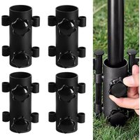 1/2/4pcs Canopy Pole Fixed Tube Adjustable Tent Canopy Holder Stainless Steel Windproof Outdoor Hiking Fishing Tent Accessories