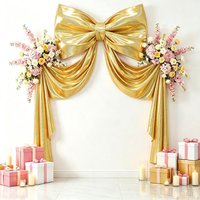 Glitter Holographic Large Bow with Long Ribbon,3D Oversized Bow Decor Coquette Bow for Wedding Birthday Party Christmas Tree image 3