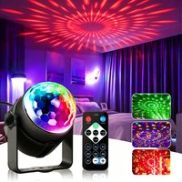 7 Colors Disco Ball Stage Light Sound Control Rotating Strobe Lamp Remote Control for Home Room Party Wedding Kids Birthday Bar