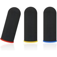 【2PCS Gaming Finger Sleeve Breathable Games Fingertips Anti-Sweat Touch Screen Finger Cots Cover Sensitive Touch Glove】