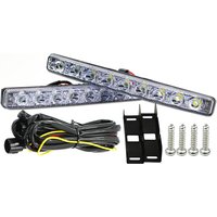 2x 36W LED DRL Daytime Running Light 9 LED 12V Auto Day Light White Color For Car Fog Light Work Driving Light Lamp Super Bright