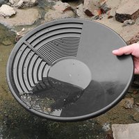 Plastic Gold Pan With Riffle Basin Mining Pan Dredging Prospecting River Tool Wash Gold Panning Equipment