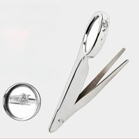 5-fache Lupe mit Edelstahlpinzette, 25-mm-Linse für die Herstellung von Uhrenreparaturen, Schmuck und Präzisionsinspektionswerkzeug