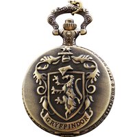 Bronze Crown Noble Lion Badge Quartz Pocket Watch Fashion Mini Time Gemstone Necklace Clock Men's and Women's Gift Pendant