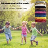 12pcs Mosquito Repellent Bracelet Reusable Outdoor Anti Bugs Bracelet Safe Wristbands for Sports Travel Camping