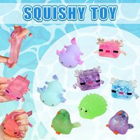 Cartoon Animals Squishy Toys Axolotl Newt Sparrow Squeeze Toy Anti-stress Sensory Toys Super Soft Slow Rising Adults Party Gifts
