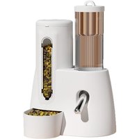2-in-1 Hamster Feeder and Water Bottle – Large Capacity Gravity-Fed Food & Water Dispenser, Leak-Proof for Cage Use