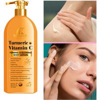 Turmeric VITAmin C Sun Cream SPF50 Body Lotion Sunscreen 2-in-1 Moisturizing Body Lotion Refreshing Moisturizing image 4