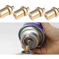 1/2/4/6pcs Gas Refill Adapter Outdoor Camping Cylinder Gas Tank Gas Burner Accessories Hiking Inflate Filling Butane Canister