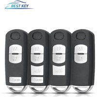 BEST KEY 2/3/4 Buttons For Mazda X-5 Summit Axela Atenza M3 M6 CX-5 Auto Remote Key With Uncut Blade Smart Remote Key Shell Case