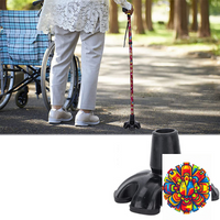 19MM Cane Tips 6 Pillar Design Nonslip Rubber Crutch End Mat With For Walking Stick Shooting Stick Crutch Tips Accessories