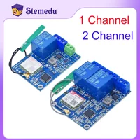 High Quality SMS GSM Remote Control Switch Sim800C Stm32F103C8T6 1/2 Channel Relay Module for Greenhouse Oxygen Pump DIY Kit