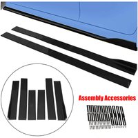 2.2M 86'' Universal Car Side Skirt Universal Rocker Splitter Extension Rocker Panel ProtectorLip Car Styling Accessories