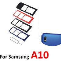 For Samsung Galaxy A10 A105 A105F A105G A105FN Phone New SIM Card Tray Housing Micro SD Card Slot Drawer Holder Pocket Parts