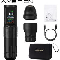 Ambition Soldier270S Stroke 5.0+4.5mm Brushless Motor Wireless Tattoo Machine 1800mAh Billing Battery with 270 g.cm High Torque
