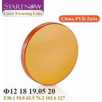 Startnow CO2 Laser Focus Lens China PVD ZnSe 12 18mm 19.05 20mm F38.1 50.8 63.5 76.2 101.6 1.5"- 4" For Laser Engraving Machine