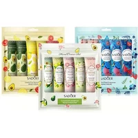 5Pcs/set SADOER Fruit Plant Fragrance Hand Cream Sets Moisturizing Repair Anti Dry Hand Lotion Sets Hands Skin Care Products