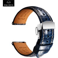 Maikes bracelet de montre en cuir 20mm 21mm 22mm accessoires bracelets de montre Bracelets pour Omega Longines fossile Hamilton bracelet de montre