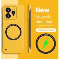 Original Frameless Plain Phone Case for Realme GT 7 GT7 Pro 7Pro GT7Pro 5G Magesafe Magnetic Wireless Lens Protection Back Cover